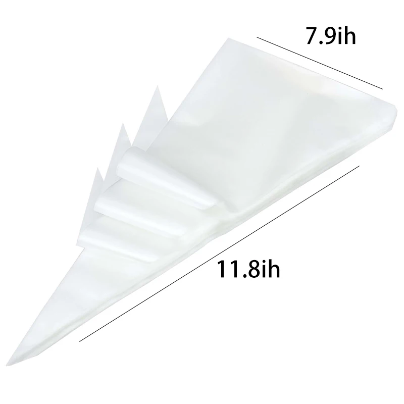 100PCS Disposable Heavy-Duty Baking Piping Bags - Anti-Leak Food-Safe for Cake Cream Icing Cookie Decoration Home & Bakery Use