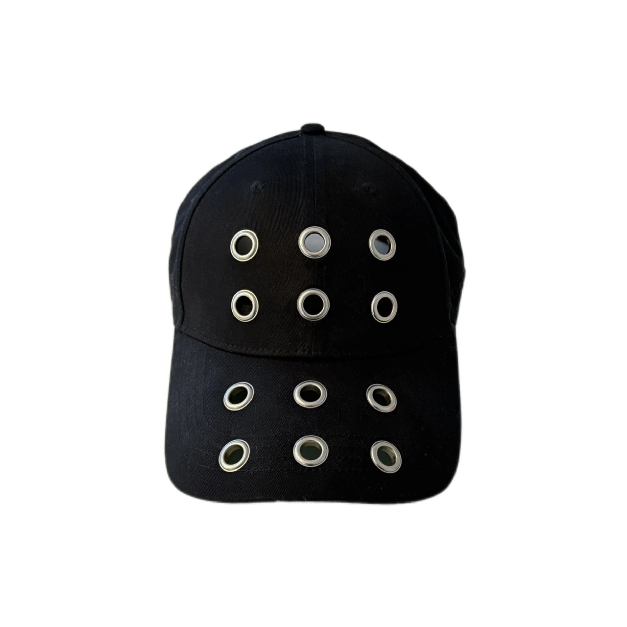 Metal Buckle Hollow out Baseball Hip Hop Cap Headbanger Playboi Carti Street Style Cotton Duckbill Cap Unisex Youth Hat