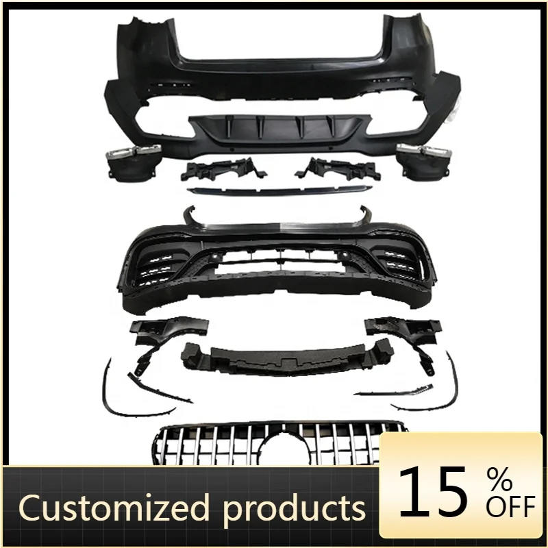 

High quality and reliable2016-2019 High Guality Car Bumper for Glc Modified GLC63s Body Kit Front Rear Bumper Exhaust Pipe f