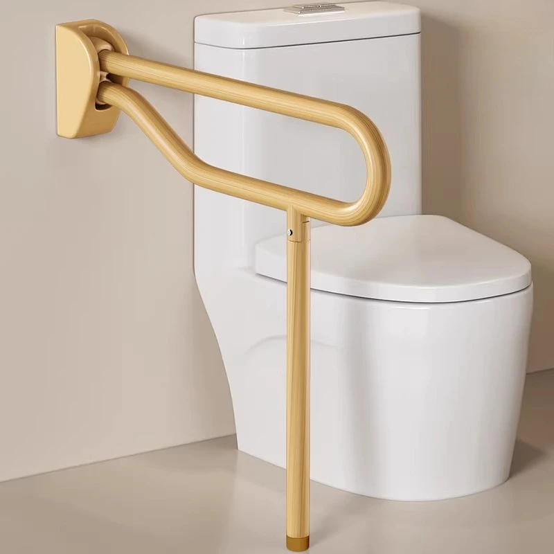 Toilet Handicap Grab Bars,Foldable Drop Down Toilet Safety Rails, Seat Support Aids Assist Rail, Non-slip Toilet Safety Handrail