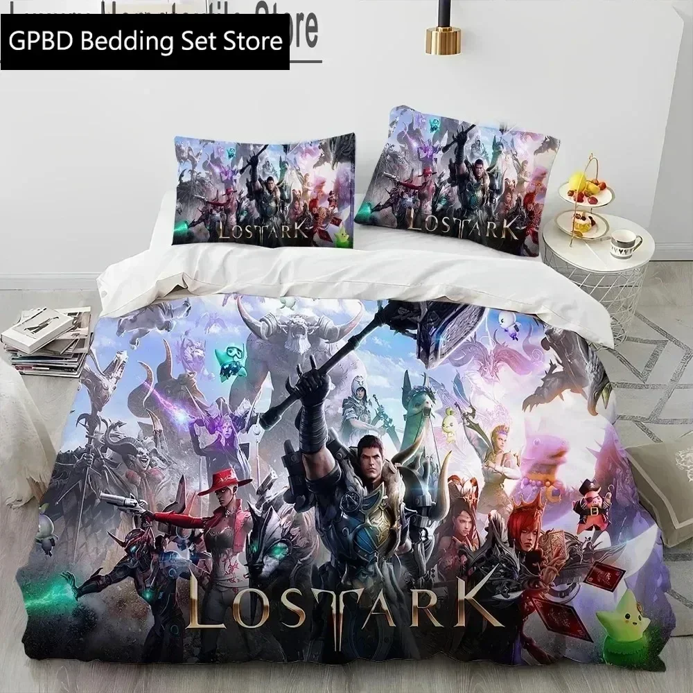 2025 Luxury New 3D Print Lost ARK Game Gamer Cartoon Bedding Set,Duvet Cover Bed Set Quilt Cover king Queen Bedding Set Gift