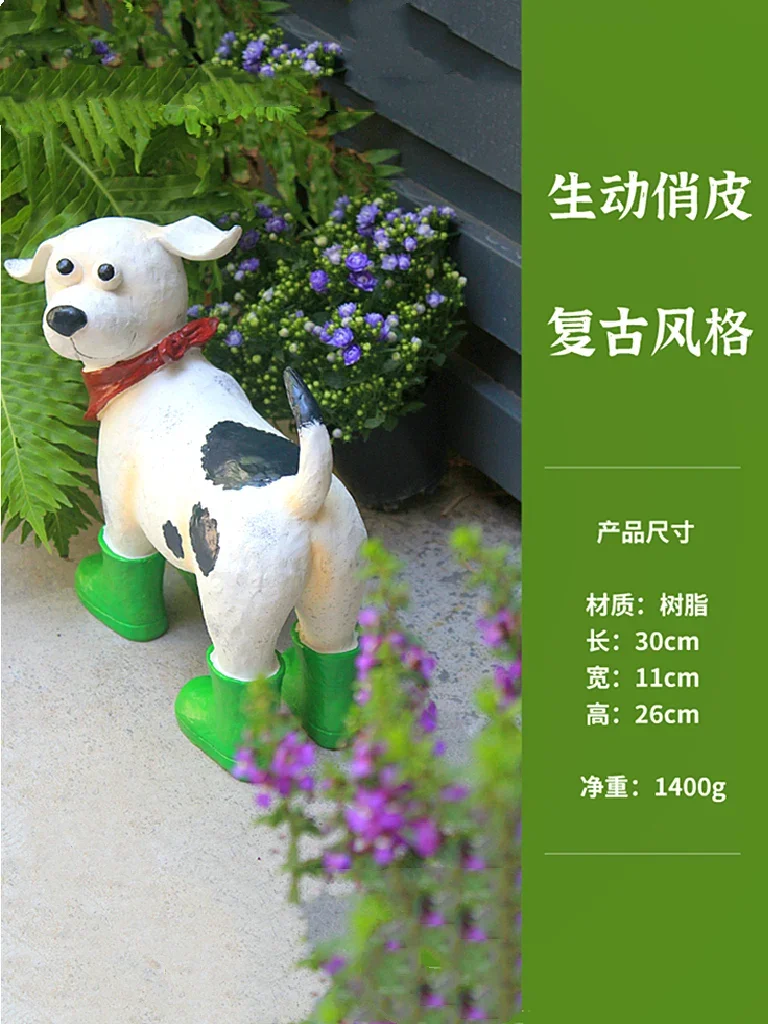 Outdoor Decoration Dog Floor Garden Layout Courtyard Landscape Balcony Home Cartoon Animal Furnishings & Decoration