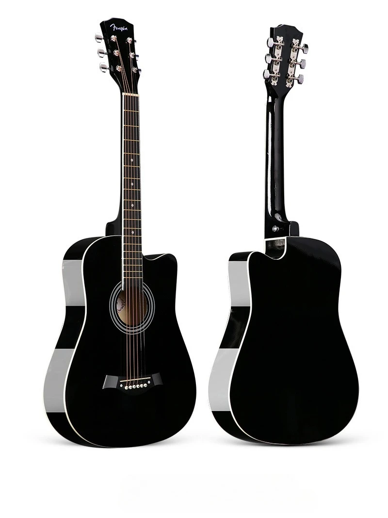 

38-Inch 41-inch Folk Acoustic Guitar E-commerce Hot-selling Bright-trimmed Matte Guitar