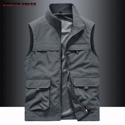 Outdoors Men's Waistcoat Camping Vests Photography Coat Best Fishing Vest Elegant Man Cardigan Climbing Work Sleeveless Biker