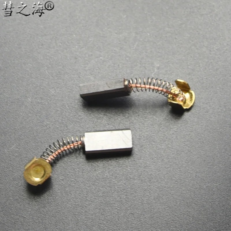 

10PC low copper DC motor4.5*7.5* 15 spring carbon brush universal grinding various specifications carbon brush can be customized