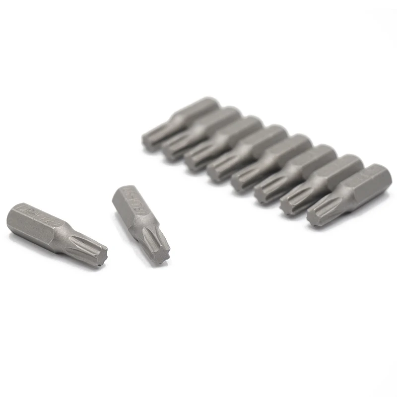 10pcs 25mm 1/4 Torx T27 Screwdriver Bit Set Repair Tools ScrewdriversKit Hex Shank Drill Bit For Power Household Hand Tools