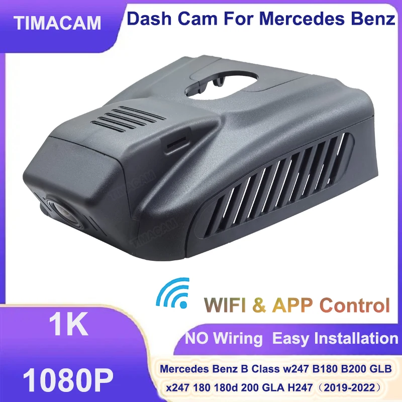 TIMACAM HD 1080P Wifi Plug and Play Video Recorder Dash Cam for Mercedes Benz B Class w247 GLB x247 B180 B200 GLB 180 180d 200