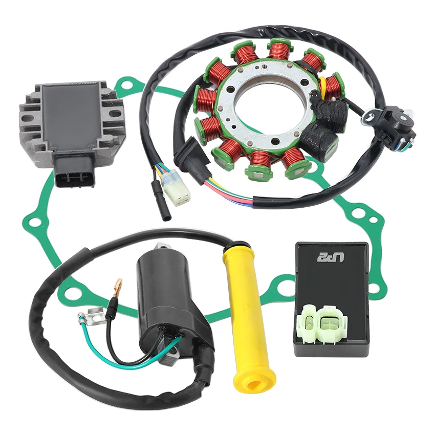 ATV Ignition Kit CDI Voltage Regulator Rectifier Ignition Coil Gasket For Honda TRX400EX Sportrax 400 EX 1999-2004 30410-HN1-A41