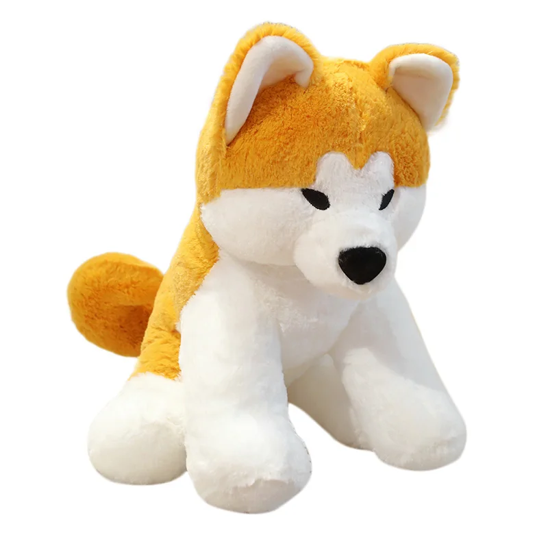35/45cm simülasyon Akita köpek peluş oyuncak dolması gerçekçi