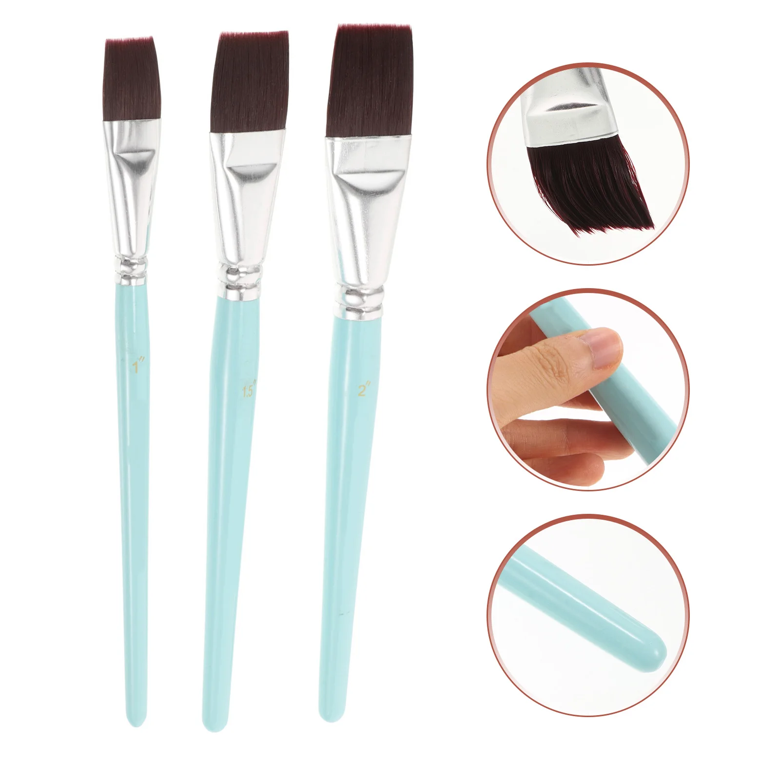 Ölpinselbrett-Set, Pinselfilz, tragbar durch Pinsel, ergonomische Malerei, großes Büro