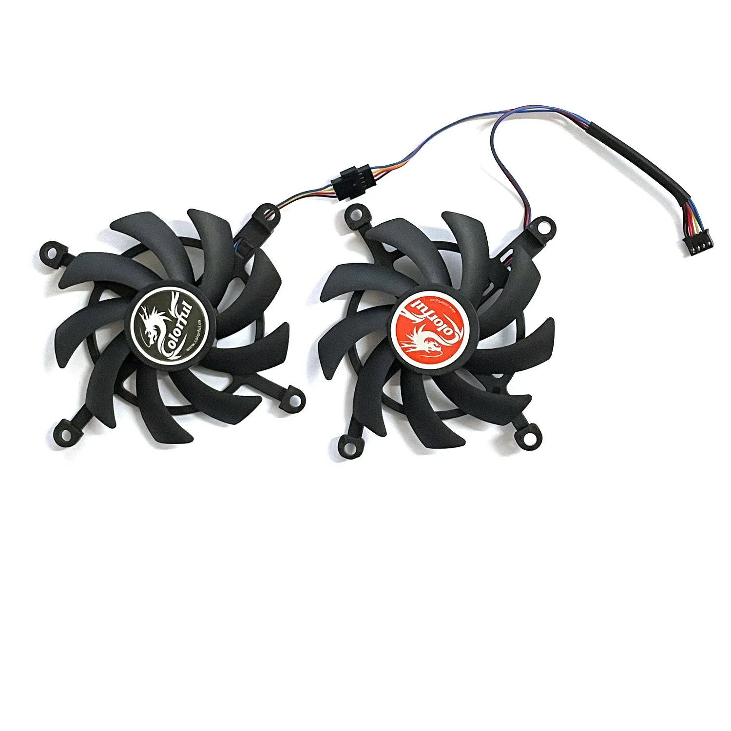 2pcs 4pin RTX 2060 2060Super GPU Cooler For Colorful Geforce GTX 1660Ti 1650 1660 Super Graphics Cooling Fan