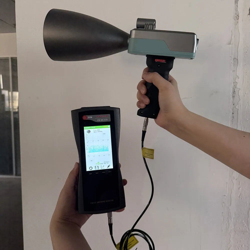 Portable Long-distance Laser Locating Detector Handheld HIgh Voltage Insulator Cable Partial Discharge Test with Headset PD Test