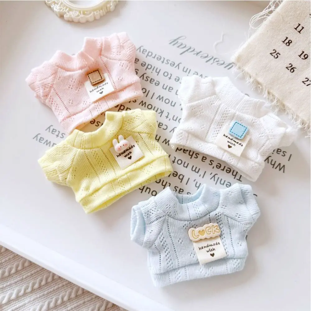 10/20CM Doll T-shirt Doll Accessories Mini Hollow T-shirt Playing House Doll Clothes Changing Dressing Game Photo Props