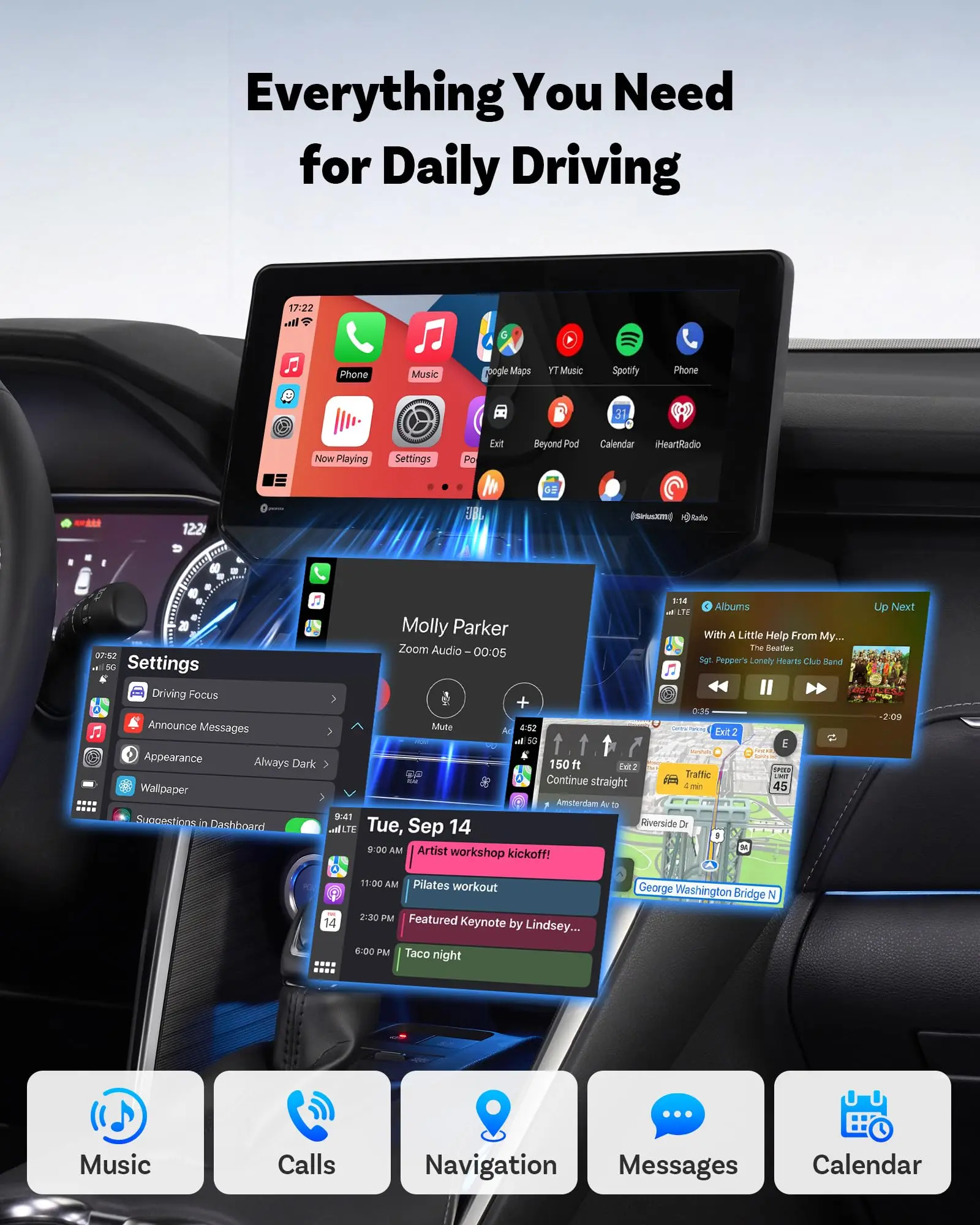 カーナビ Ottocast Express Ottocast Mini Core Wireless CarPlay Android Auto Adapter
