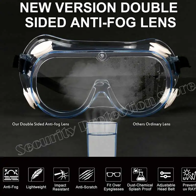 1621 occhiali Goggle Anti-impatto PC Chemical Splash ANSI Z87 sicurezza Standard protezione personale fabbrica di protezione UV