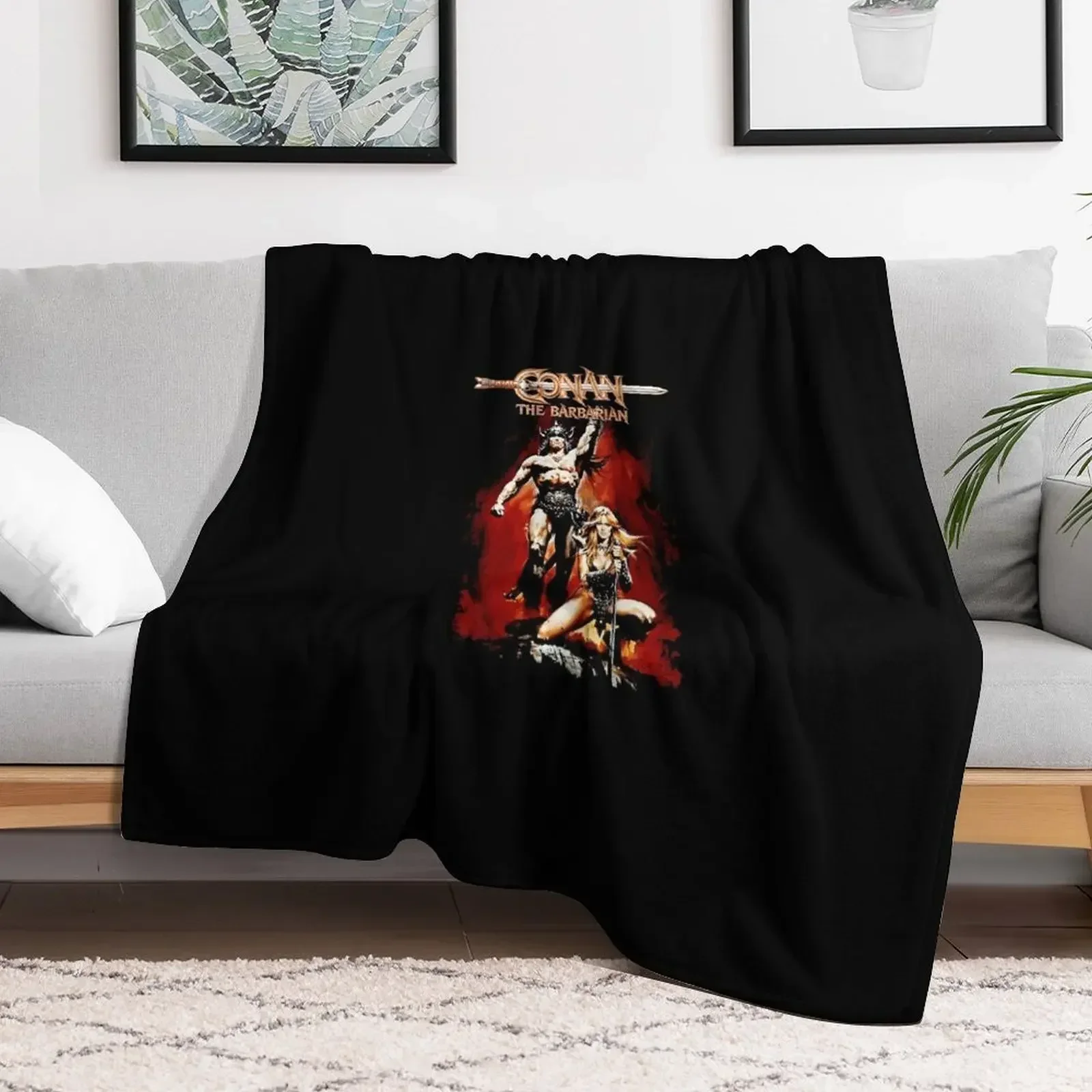 Conan the Barbarian Throw Blanket Large Soft Beds Decorative Beds Heavy Blankets