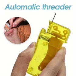 Automatic Needle Threader Simple Threader Needle DIY Stitch Insertion Tool Sewing Crafting Kit For Adult Old Kids Housewife