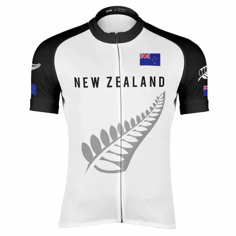 NEW ZEALAND TEAM Retro Classic Cycling Jerseys Racing Bicycle Summer Short Sleeve Ropa Ciclismo Clothing Maillot