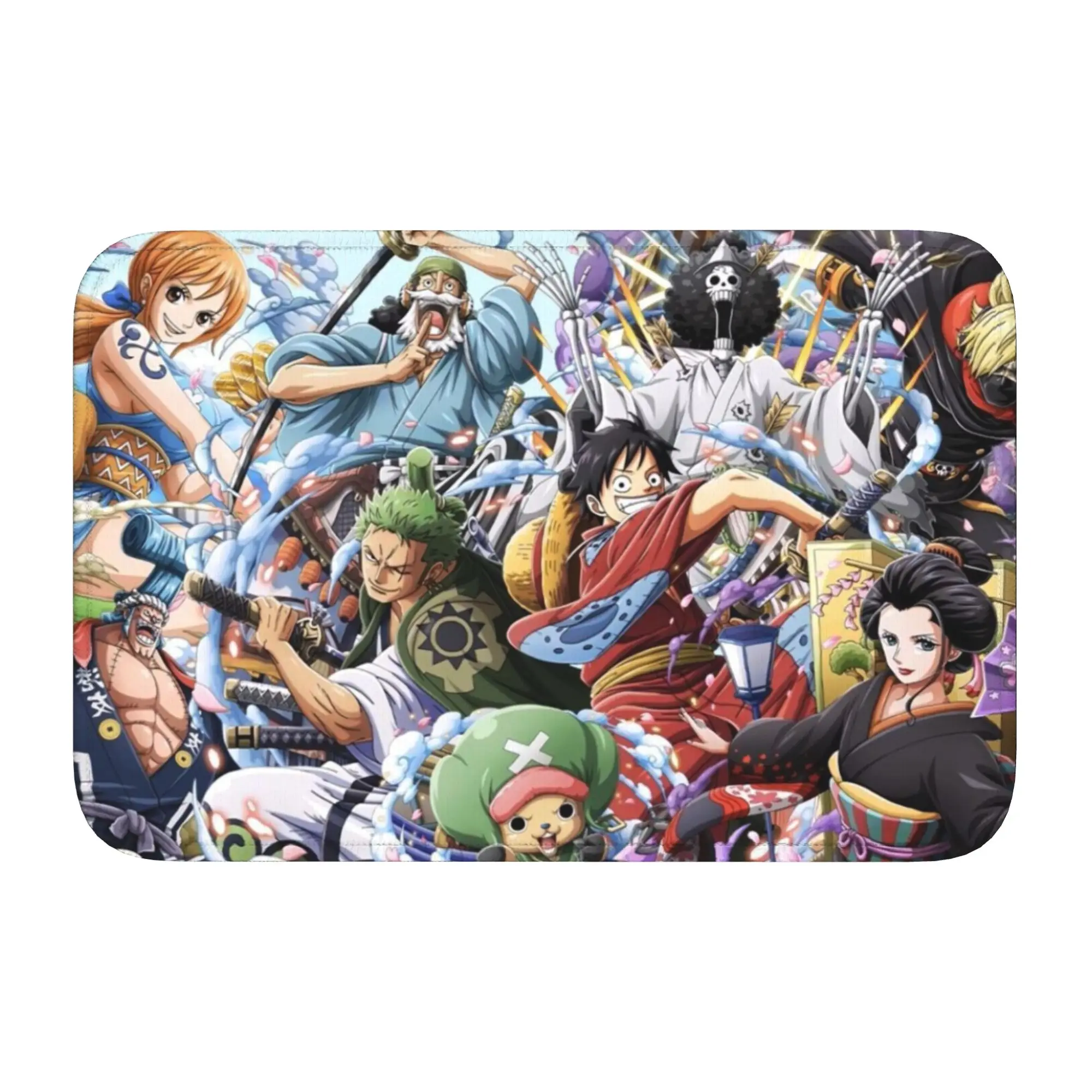 

Custom Anime One P-Pieces Doormat Non-Slip Entrance Welcome Kitchen Bath Floor Door Mat Toilet Living Room Carpet Rug