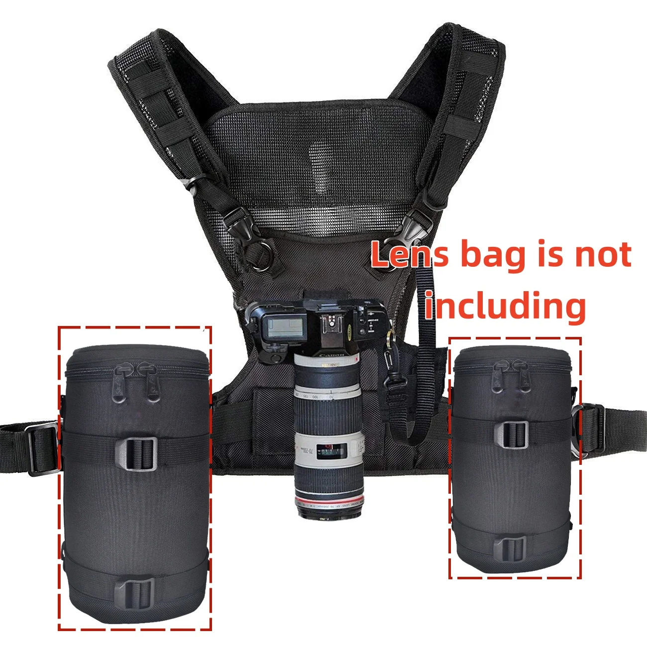 Vest Pro Camera Strap Carrier Chest Harness Vest for Camera and lens bag