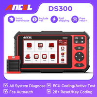 2025 ANCEL DS300 Car Diagnostic Tool OBD2 Automotive  Scanner Active Test Fca Autoauth IMMO Key Coding 28 Reset OBD2 Scanner