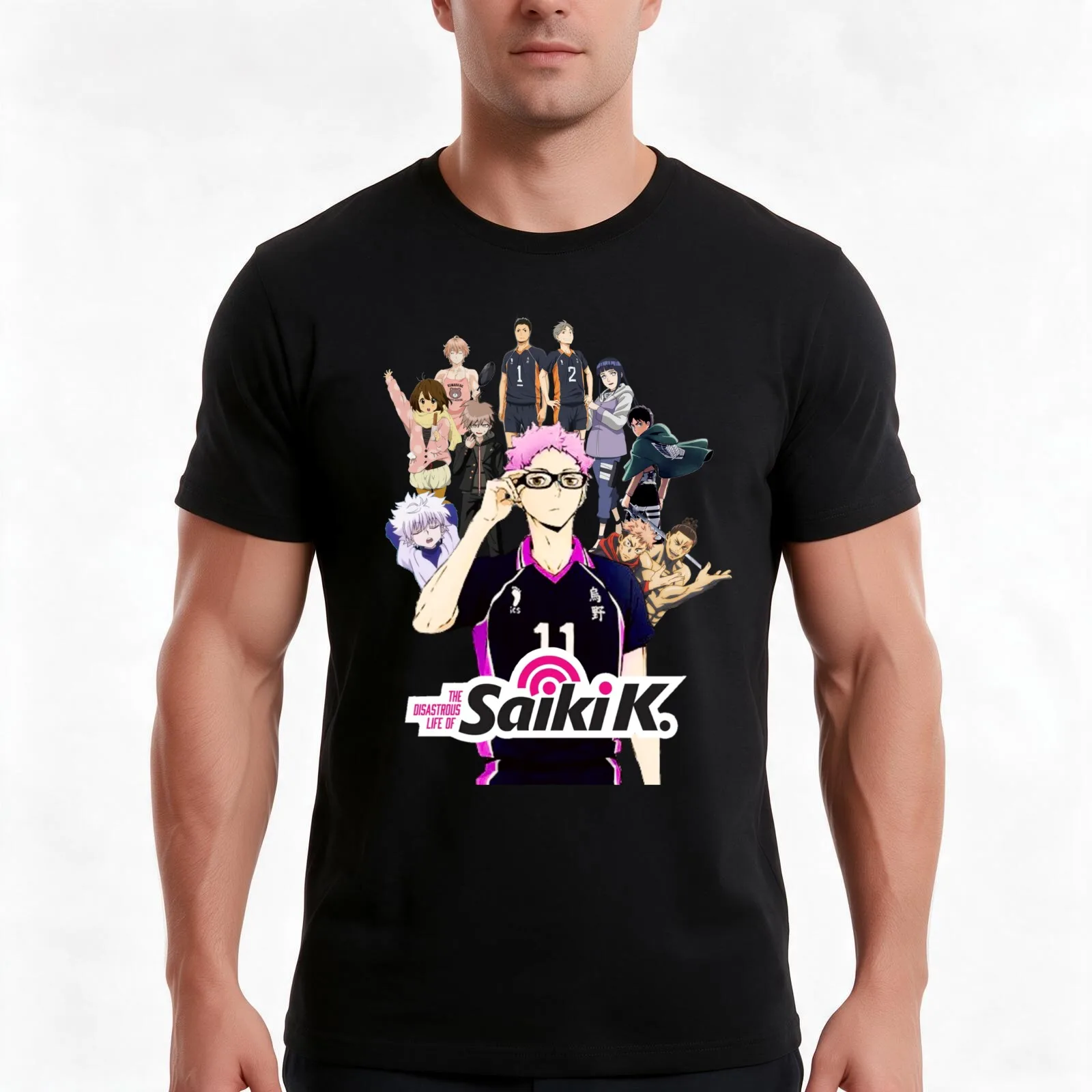 totally normal saiki kei T-Shirt Summer Casual Cotton Tee Oversized Streetwear Tops Vintage Graphic Print Unisex Men Women