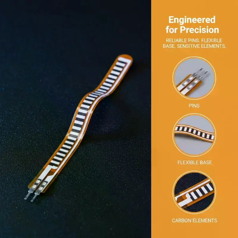 2.2 Inch Flex Sensor - Electronic Bending Sensor for Robotic Hand, DIY Projects, Bend Detection Module