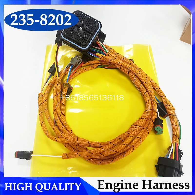 

235-8202 2358202 Engine Wiring Harness For E330D E336DL Excavator C9 Engine Cable Harness