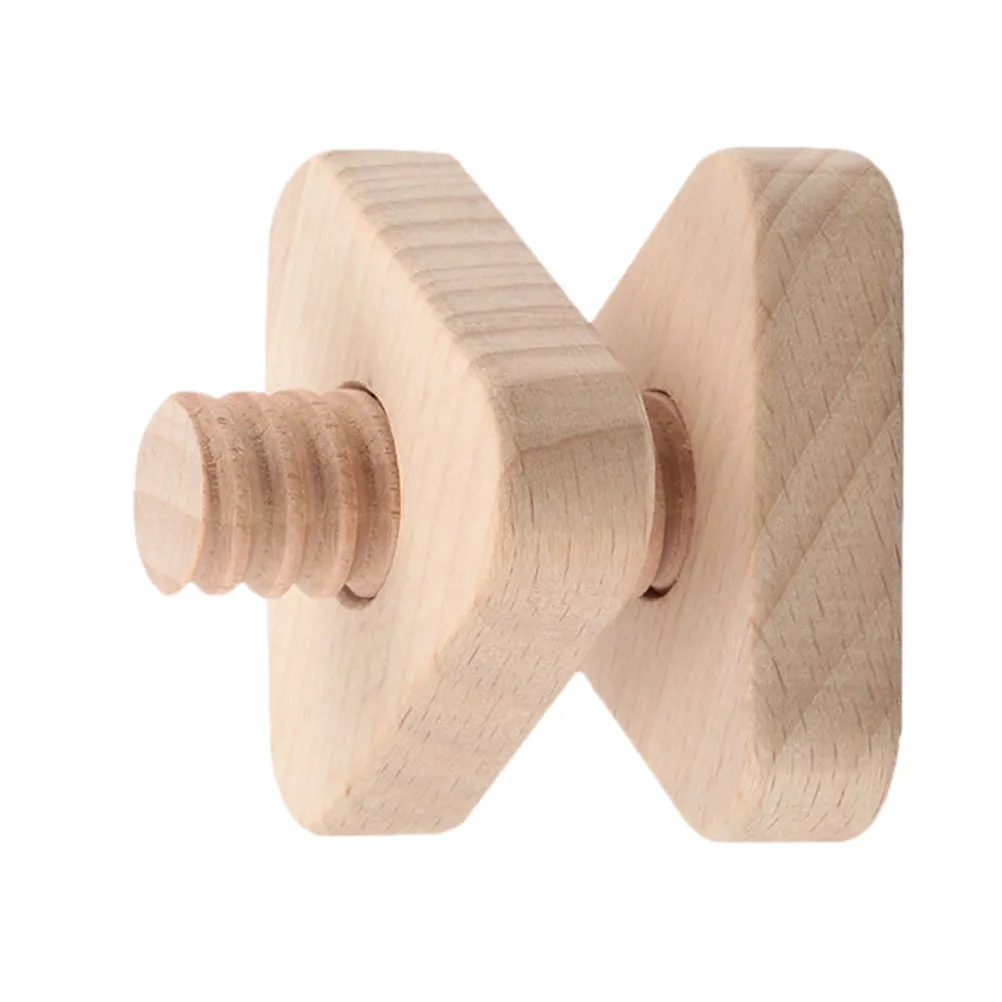 

Wooden Geometric Shape Matching Screw Educational Set for Kids Early Learning Hand Eye Coordination Development