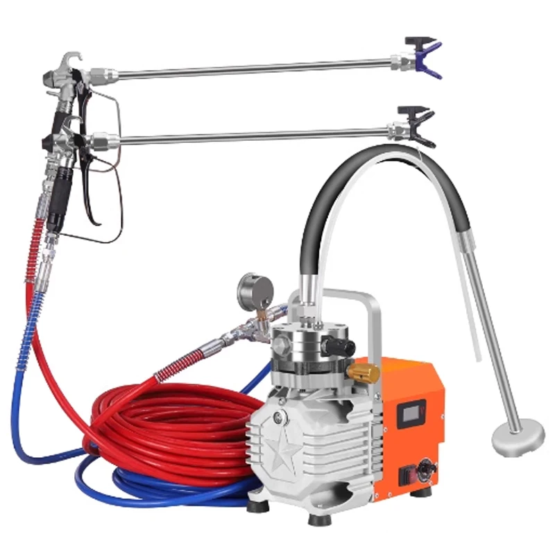 H880 คุณภาพสูงไฟฟ้า Airless Paint Sprayers,20L/min แรงดันสูงปั๊มไดอะแฟรม airless sprayer Air Compressor