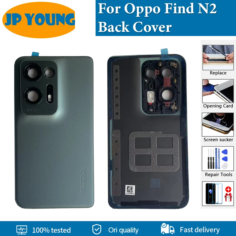 Original New Back Cover For Oppo Find N2 Back Battery Cover Housing Door Case with Lens For Find N2 PGU110 Battery Cover