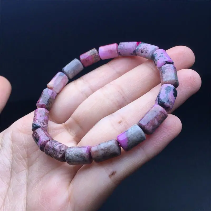 11MM Natural Blue Sodalite Bucket Bead Bracelet Charms Handmade Fortune Energy Mineral Woman Amulet Jewelry Gift 1PCS