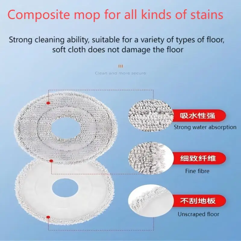 For Xiaomi Robot Vacuum X20+ / X20 Plus Parts Accessories Main Brush Side Brush Hepa Filter Mop Cloth Dust Bag Replacement Spare