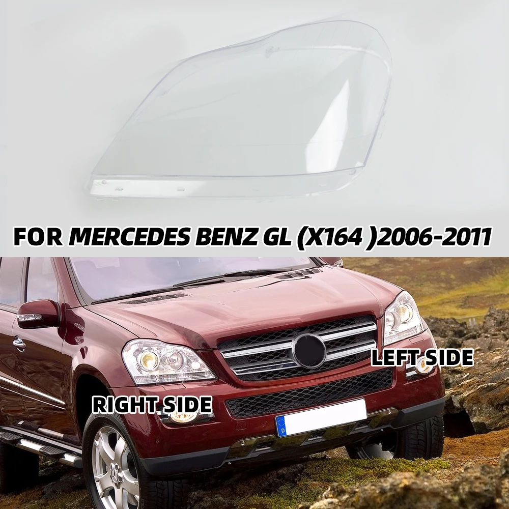 

Headlight Cover For Benz GL X164 2006-2011 Headlamps Cover Transparent Lampshade Headlight Shell Lens Plexiglass