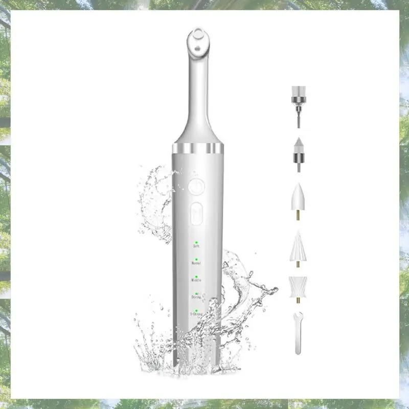 

L73A 2025-инструменты для чистки зубов с 5 насадками, 5 режимами скорости и светодиодной подсветкой IPX6 Водонепроницаемый набор для полировки зубов