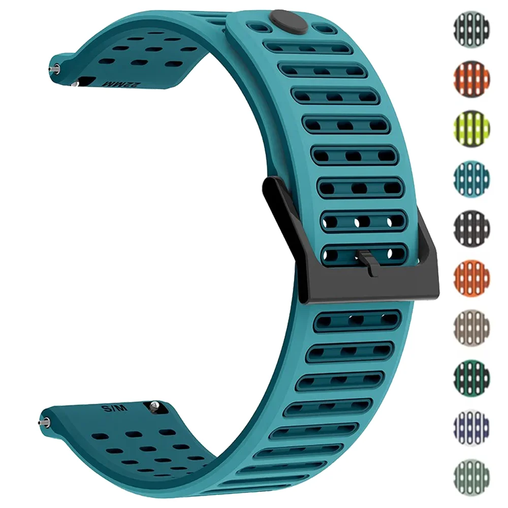 22mm Watch Strap For Suunto Vertical 2 Sport Bracelet For Suunto RACE 2 S/Run/Ocean/5 9 Peak Pro Silicone Watchband Accessories