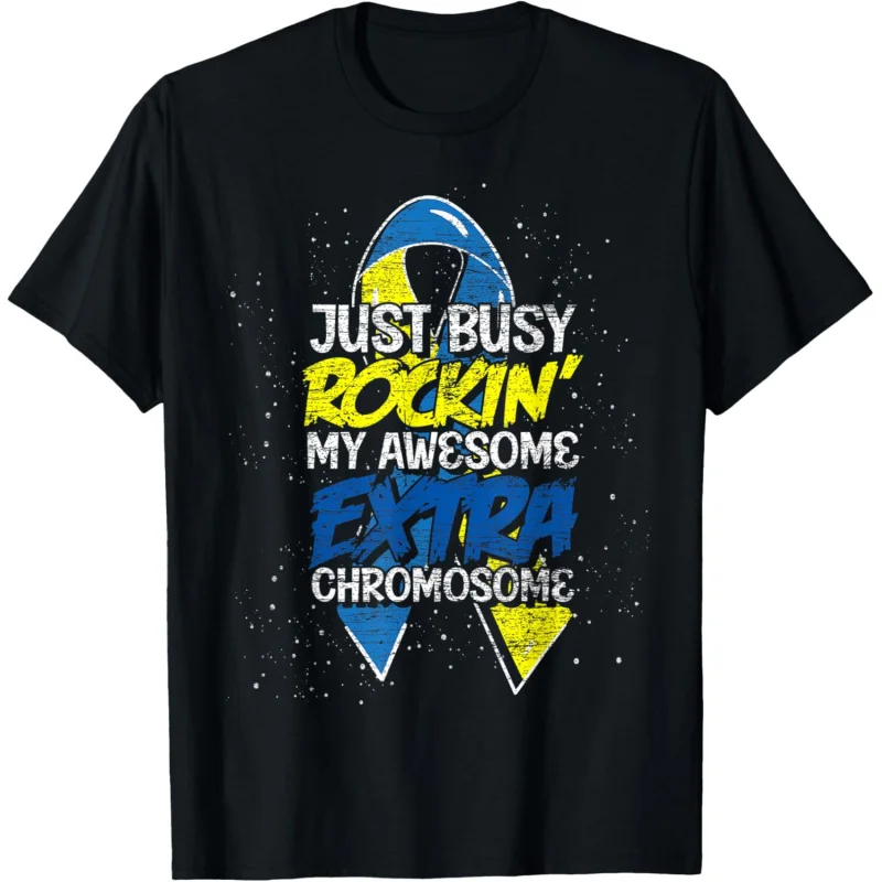 

Extra Chromosome Down Syndrome Adult Loose T-shirt Suitable for Both Men and Women