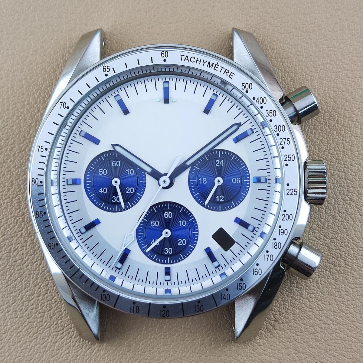 japan quartz watch vk63 case nh35 watch case panda dial VK63 movement custom logo nh36 case chronograph electronic Multifunctio