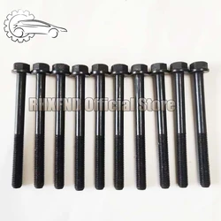 10pcs 1E 2E/2E-E/2E-L 3E / 3EE Cylinder head bolt nuts for Toyota Corolla/Starlet/Tercel 1295cc 1.3L Petrol 1990-99