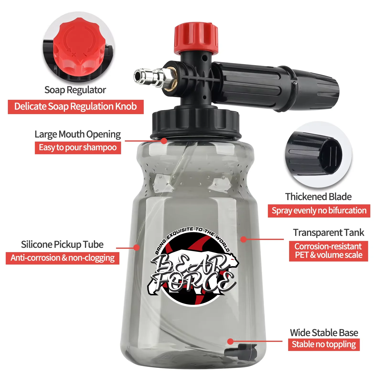 غسيل السيارات سنو فوم انس فوهة الرغوة رغوة مدفع رغوة مولد ل دايو المطرقة كارشر هوتر ماكيتا جهاز تنظيف يعمل بالضغط العالي