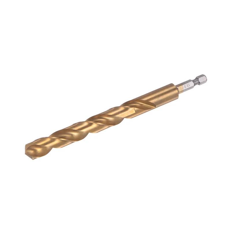 Hex Shank Titanium M35 HSS Twist Drill Bit 6/7/8/9/10/11/12/13mm Hex Twist Drill Bit with 1/4" Shank Drilling Tool Power Tools
