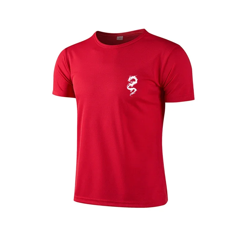 

Мужская компрессионная футболка для футбола, бега и тренировок в зале, быстросохнущая, влагоотводящая, простая модель, лето 2026