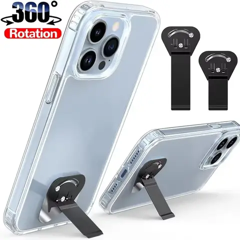 Ultra-Thin Phone Kickstand Universal 360 Degree Rotatable Cellphone Holder Stands Foldable Desktop Phone Bracket for Mi Samsung