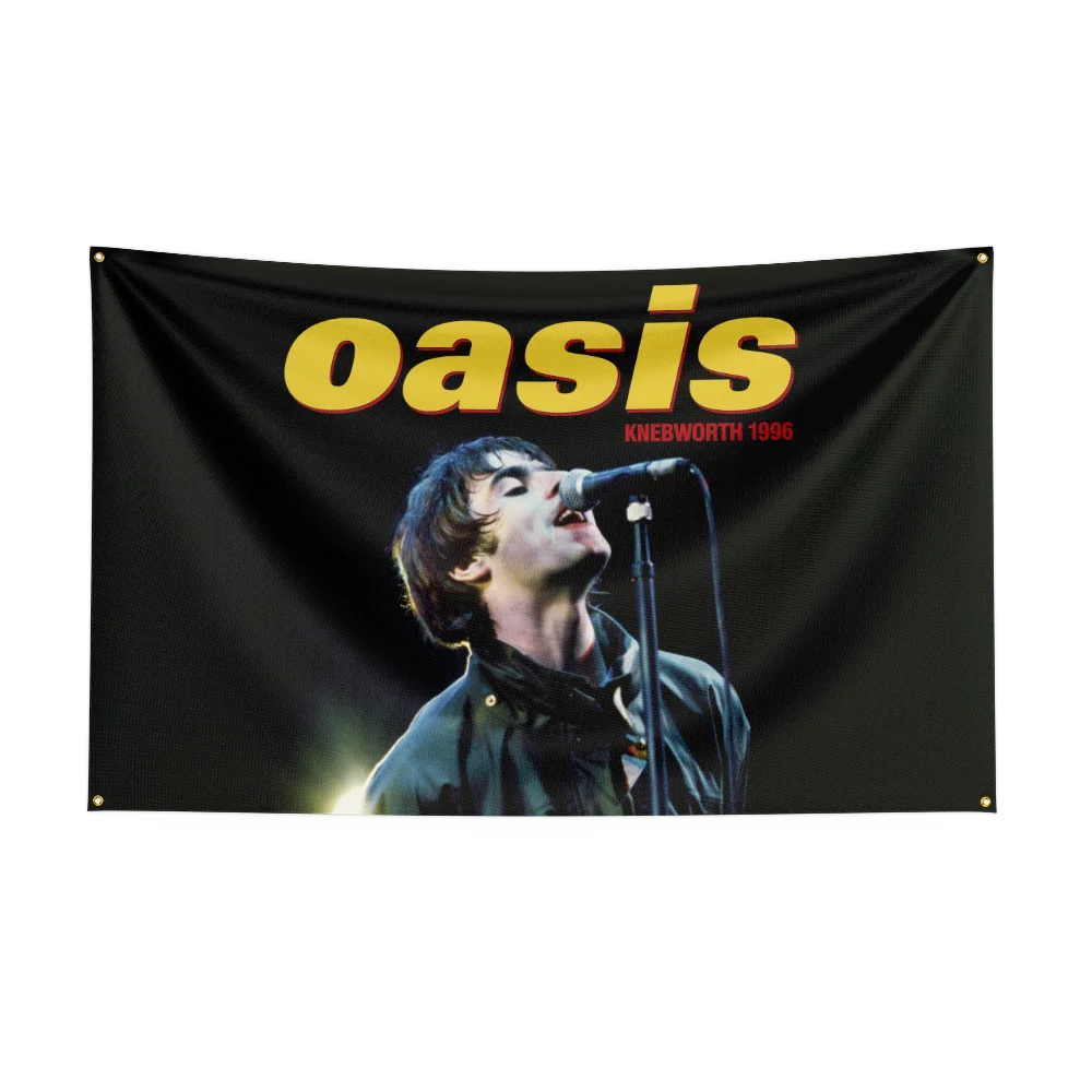 3x5 Ft Heavy Rock Band-O-oasis Flag Polyester Digital Printing Banner for Bedroom Wall Art Out Door Tapestry