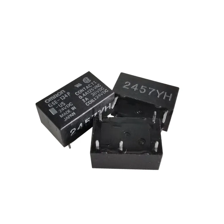 OMRON G6E-134P-US 24VDC PCB Relay 2A 30VDC 0.4A 125VAC Electromagnetic Signal Relay