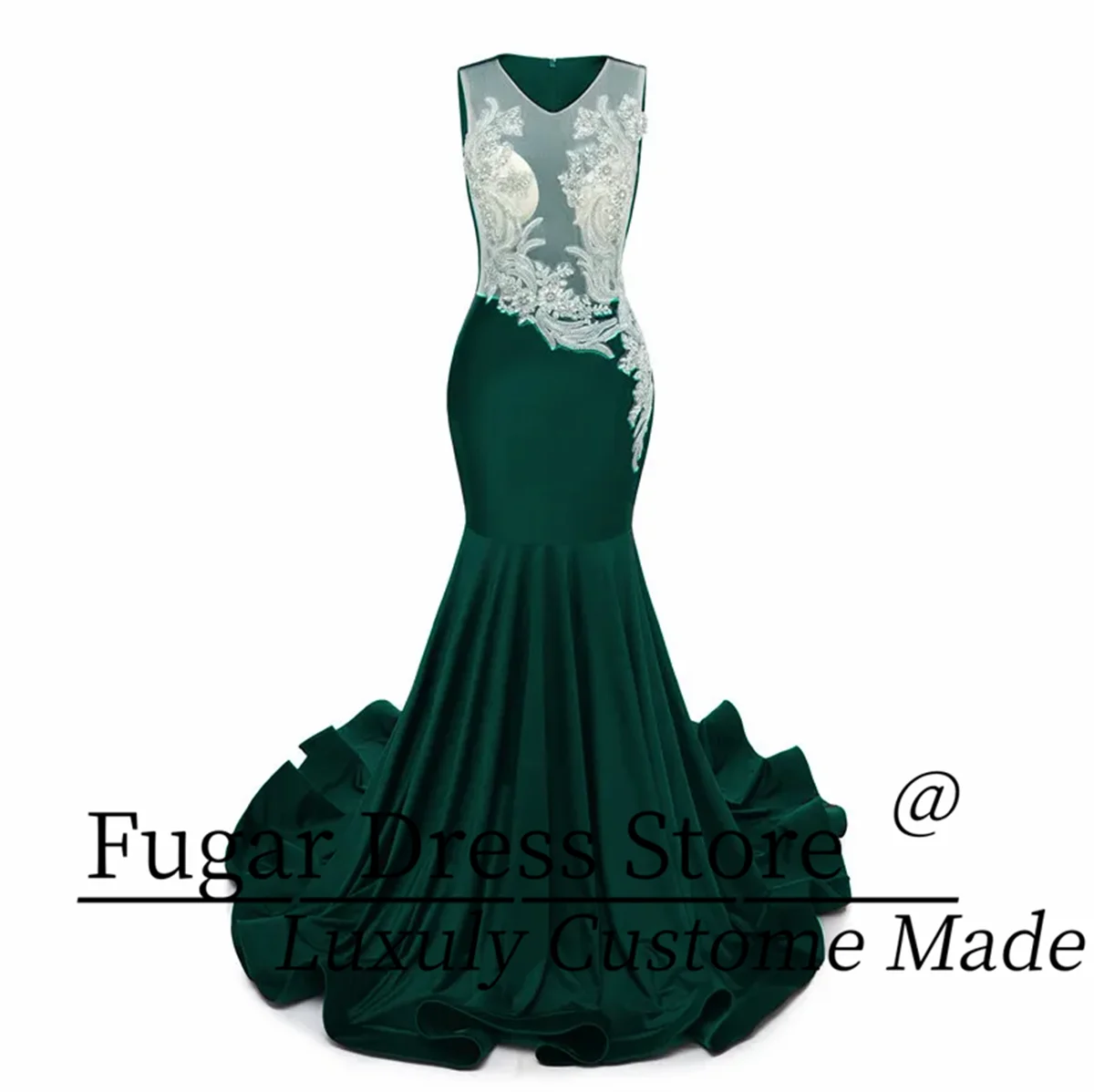 TIANTIAN personnalisé Photos réelles Orange Sexy sans manches sirène robes de soirée femmes spécial anniversaire robes de bal فساتmavera