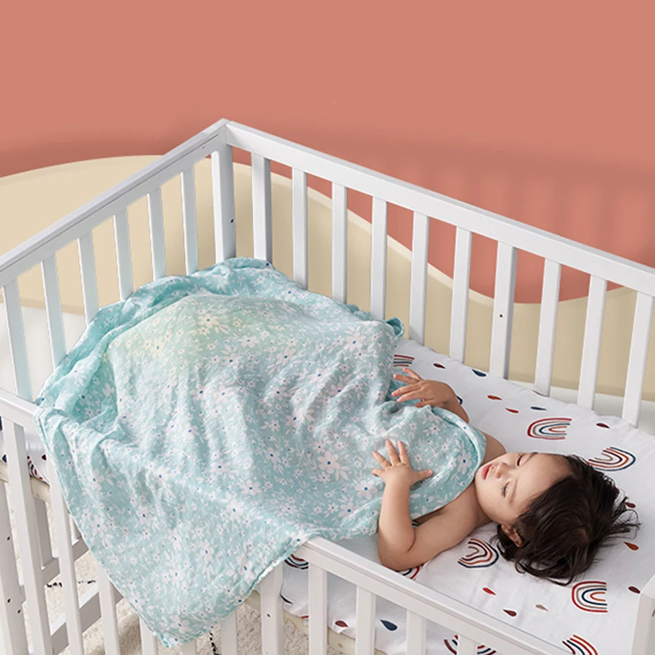 Elinfant Set Mantas Muselina Arcoíris Algodón 100% para Recién Nacidos