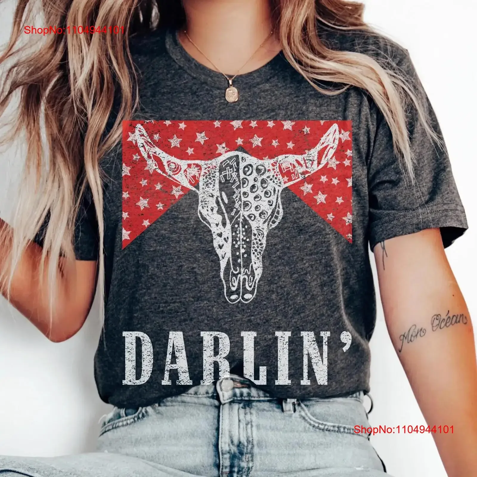 

Western T Shirt Oversized Cow Skull Country Dress Bull Nashville Nash Bash Music City Fashion Longhorn vintage Washed Casual