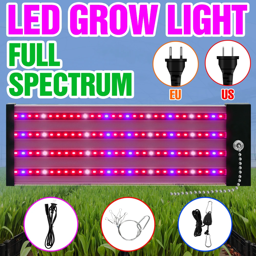 

Full Spectrum LED Grow Light Greenhouse Tent Phytolamp Indoor Plants Growth Lamp For Flower Seeds Hydroponic Cultivation Growbox