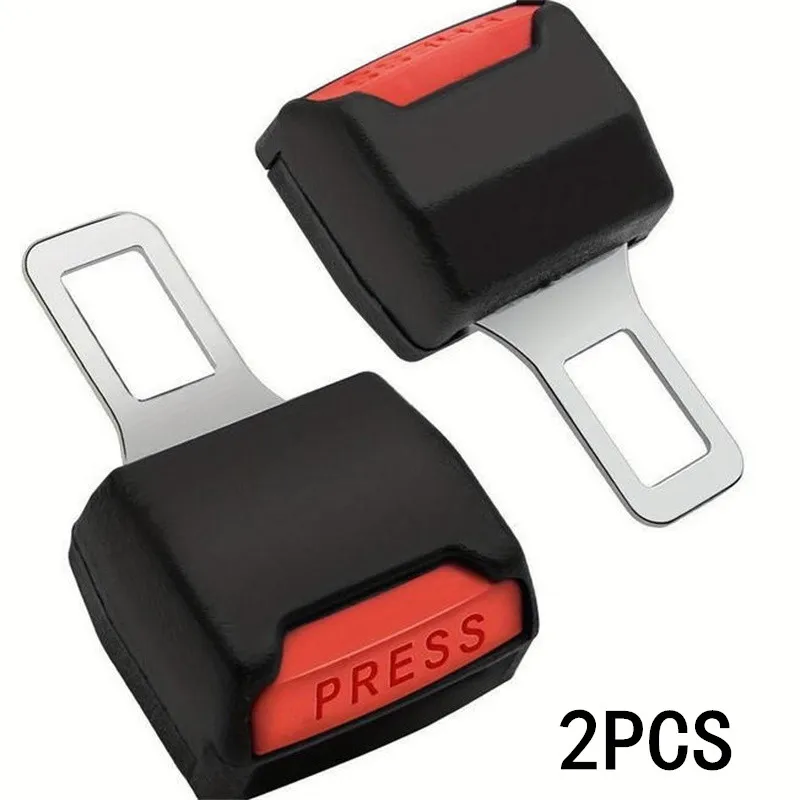 1/2PCS Car Seat Belt Clip Extender Safety Seatbelt Lock Buckle Plug Insert Socket Extender Safety Buckle Seat Belt Accessory
